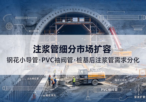陈仓注浆管细分市场扩容，隧道钢花小导管、PVC 袖阀管、桩基后注浆管需求分化